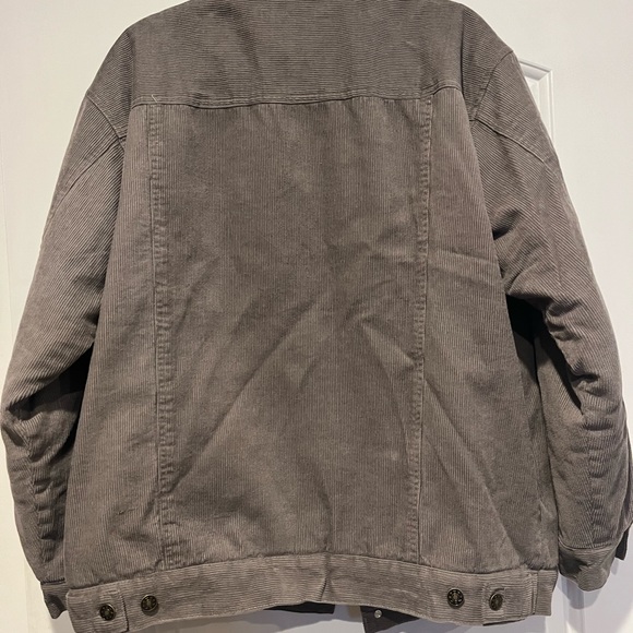 Oscar sport mens Sherpa corduroy trucker jacket size large - Picture 3 of 4